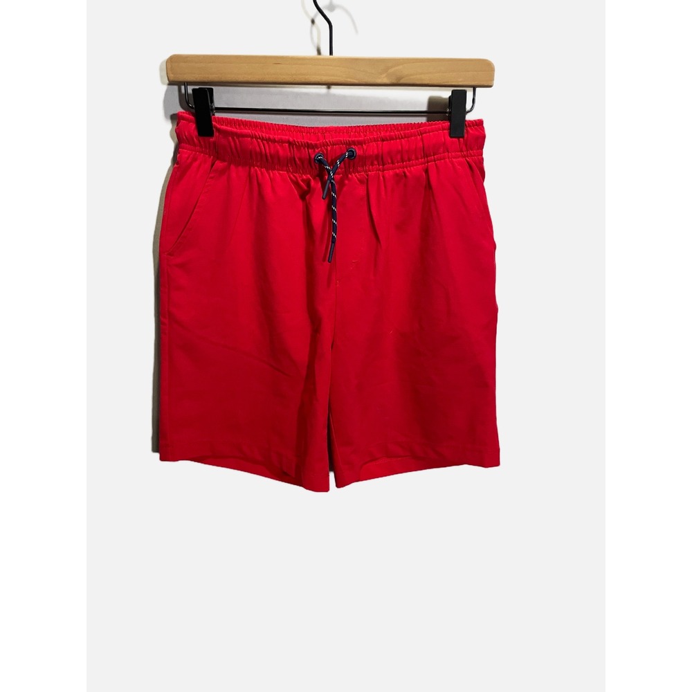 Vineyard Vines Performance Shorts Boys L 16 Red Elastic Waist Active Preppy